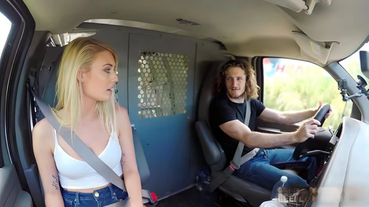 Hard Sex In The Car With A Shaved Blonde