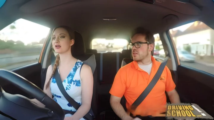 The Instructor Received A Blowjob From Baby Zara Duras In The Car And Planted Her Pussy On An Erect Cock